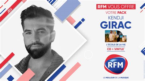 Concours RFM gagner des lots CD vinyle L école de la vie de Kendji