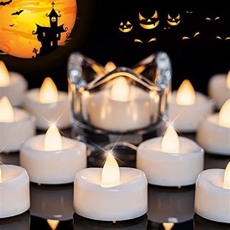 LED Candles, Tea Lights Candles Battery Operated Bulk, 24-Pack Long ...