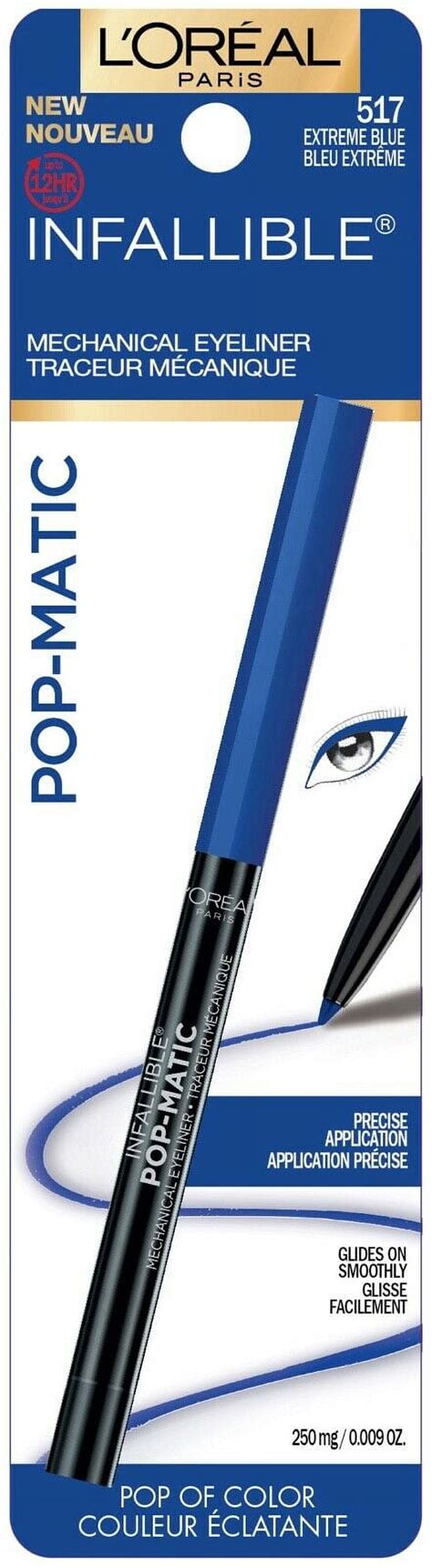 Loreal Infallible Pop Matic Mechanical Eyeliner Extreme Blue