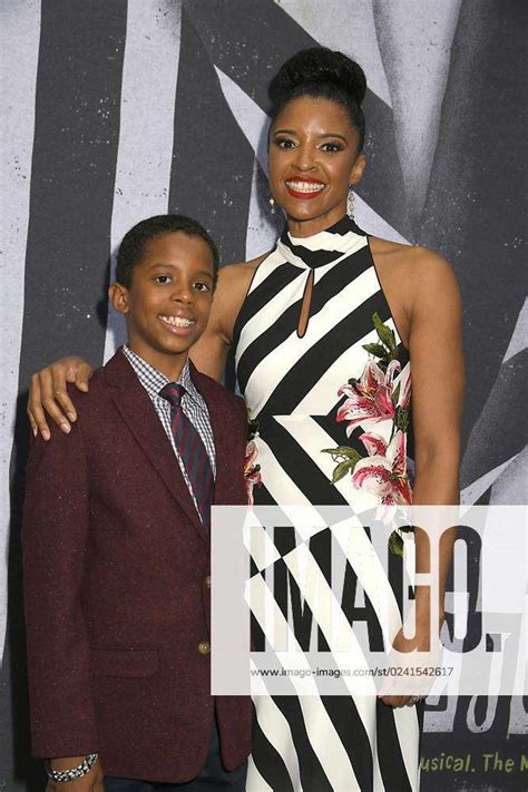 Renee Elise Goldsberry And Son Benjamin Attend The Beetlejuice Broadway