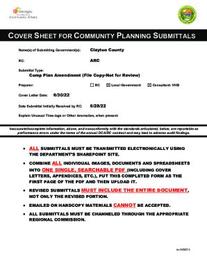 Fillable Online Submittal Cover Sheet Fill And Sign Printable