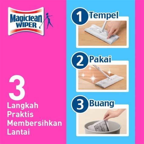 Jual Alat Pel Magiclean Wiper Mop Wet Sheet Isi 8 Tisu Basah Pembersih