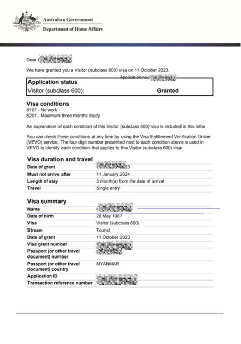 Australia Subclass 600 Visitor Visa For Domestic Helper Khin Ocsc