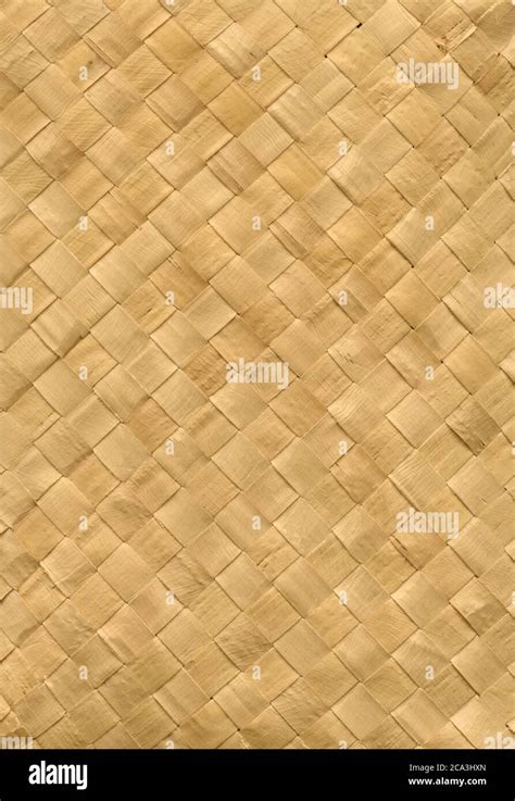 Woven Light Bamboo Mat Texture Background Stock Photo Alamy