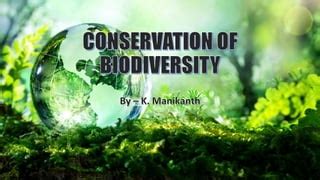 Conservation Of Biodiversity PPT