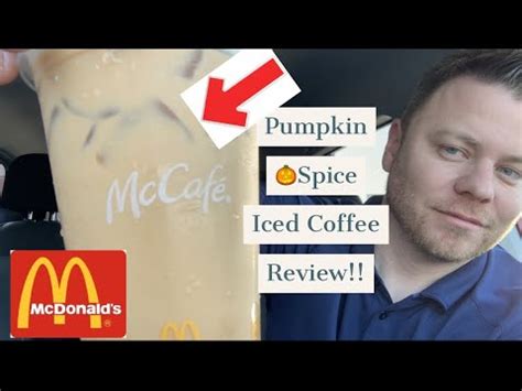 McDonalds Pumpkin Spice Iced Coffee Review YouTube