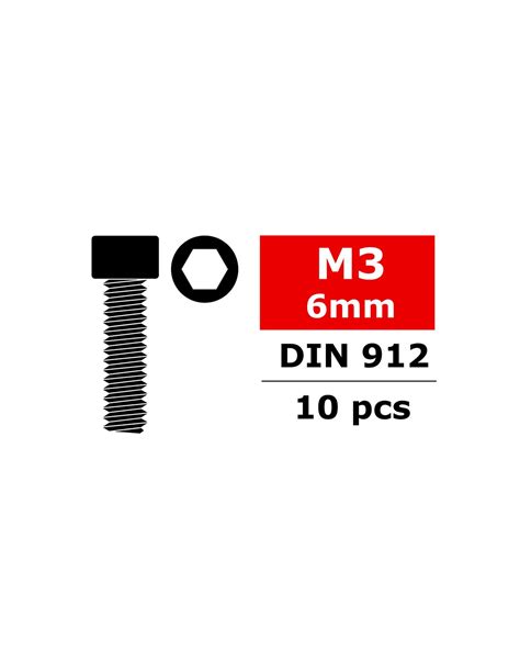 Set Suruburi M3 X 6mm Otel Team Corally 10 Buc