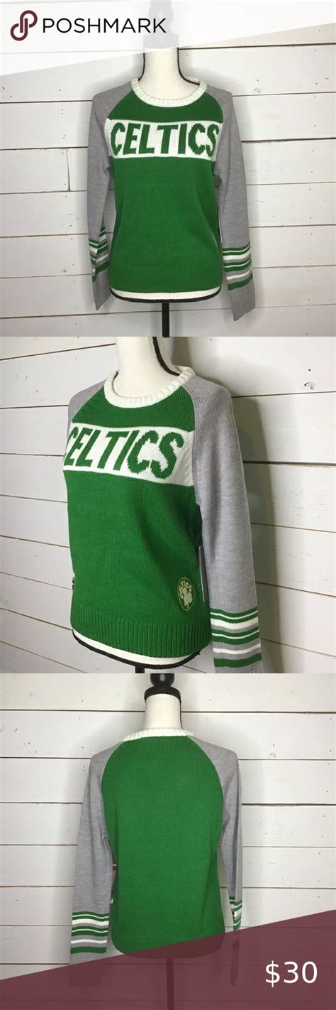 New Touch Alyssa Milano Nba Boston Celtics Sweater Boston Celtics