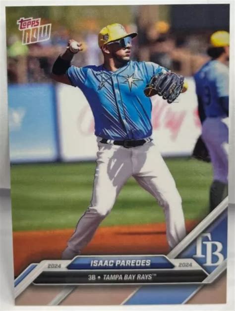 Isaac Paredes Topps Now Road To Opening Day Od Tampa Bay Rays