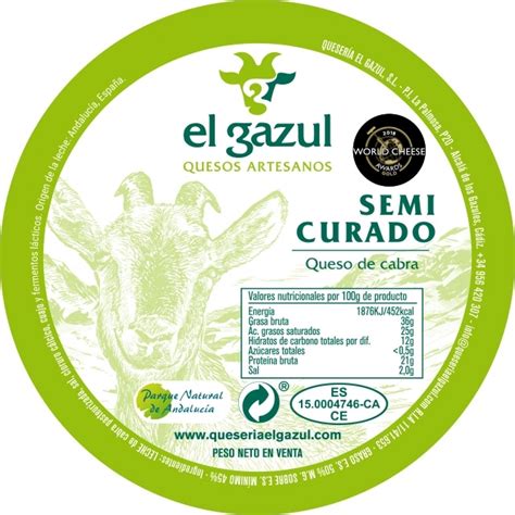 Queso Semicurado De Cabra Raza Payoya Queser A El Gazul