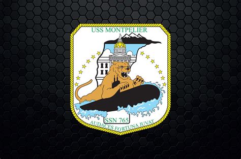 USS Montpelier SSN-765 Attack Submarine Patch Logo Decal - Etsy