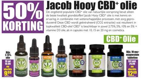 Jacob Hooy CBD Olie Aanbieding Bij Gezond Wel