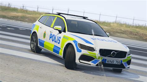 Volvo V Swedish Police Livery Gta Mods