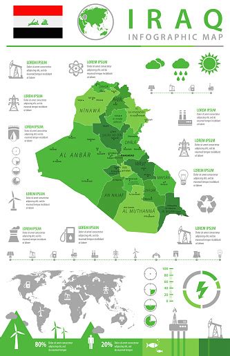 Map Of Iraq Infographic Vector Stock Illustration Download Image Now