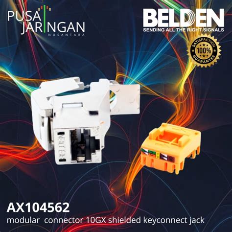 Jual Belden AX104562 10GX Shielded KeyConnect Modular Jack RJ45 Cat 6A