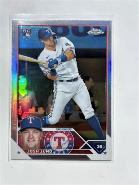 Josh Jung Rc Topps Chrome Recrue R Fracteur Texas Rangers Eur