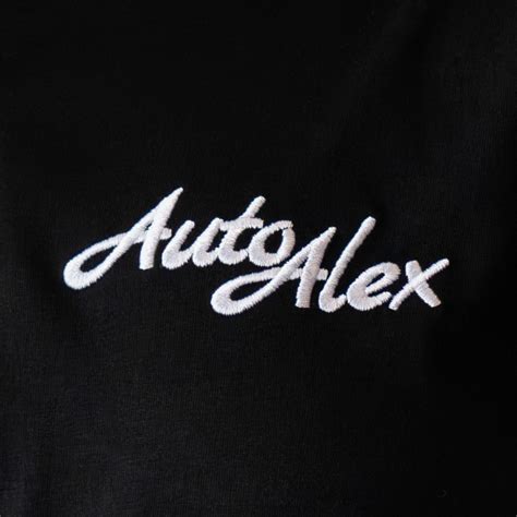 T-Shirt | AutoAlex Embroidered - Black – AutoAlex Shop