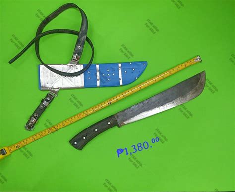 Itak Heavy Duty (molye blade, Rubber Handle, PVC sheath), Furniture & Home Living, Gardening ...