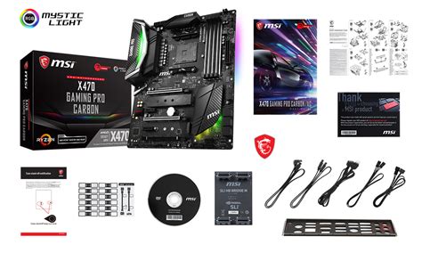 MSI X470 GAMING PRO CARBON Box Content