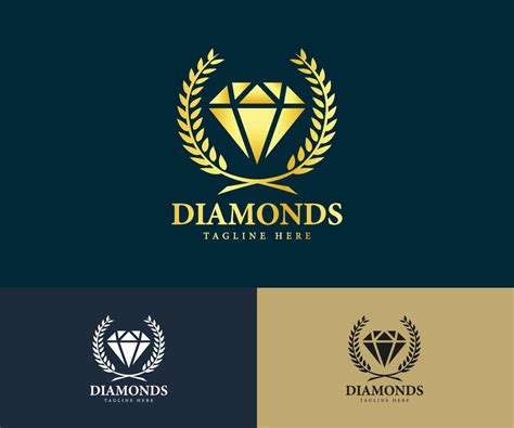 Diamond and jewelry company logo design. Diamond Luxury Logo Design ...