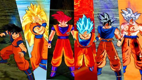 Todas As Transforma Es Do Goku Ssj Ssj Ssj Ssj God Blue E