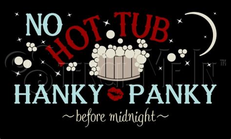 Hot Tub Hanky Panky Stencil