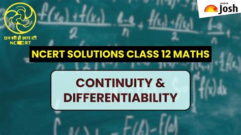 Ncert Solutions For Class Maths Chapter Continuity And