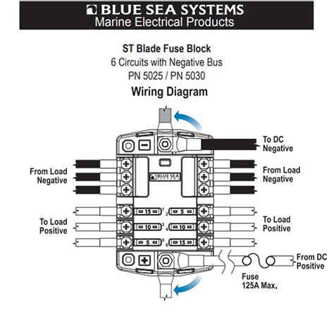 Snapklik Blue Sea Systems 5030 ST Blade Fuse Block 6 Circuit