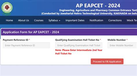 Ap Eamcet Registration Begins At Cets Apsche Ap Gov In Check