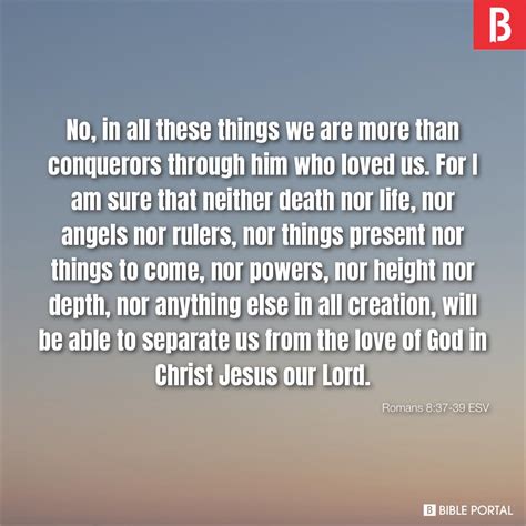 Romans 8 37 39 ESV Picture Bible Image Bible Portal