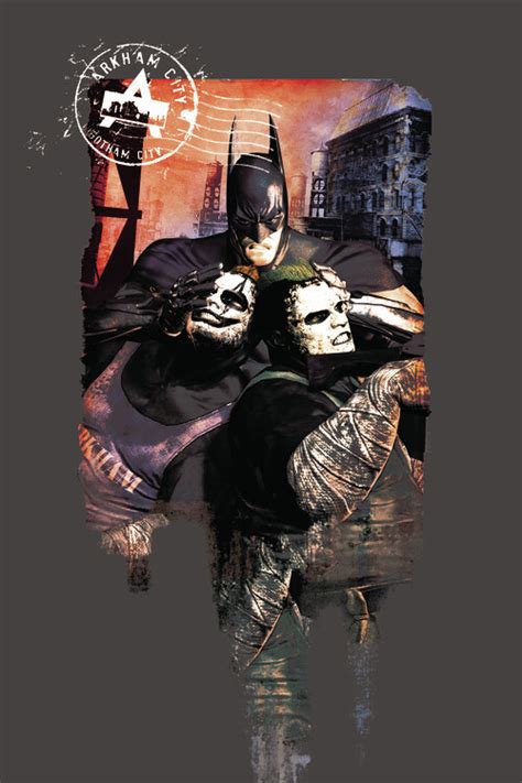 Poster Quadro Batman Arkham Gotham City Regalos Merch Posters