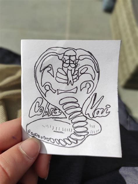 Cobra Kai logo drawing in 2024