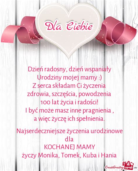 Kochanej Mamy Darmowe Kartki