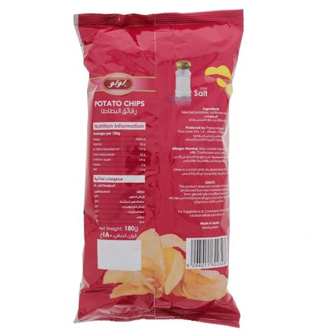 Lulu Potato Chips 180 G Online At Best Price Potato Bags Lulu Uae