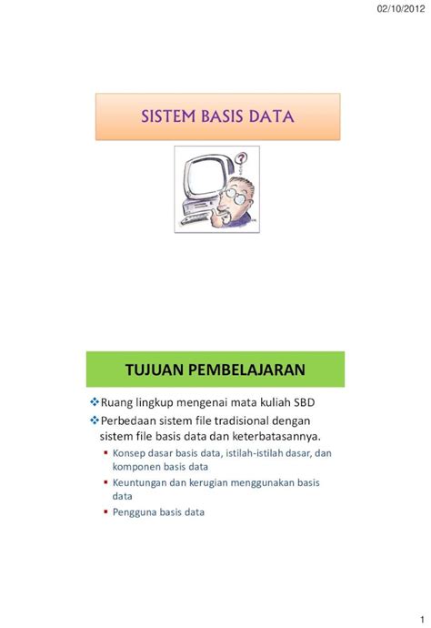 Pdf Sistem Basis Data Nurul Nusyirwan Staff Gunadarma Ac