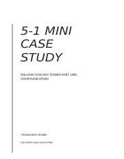 Ema Docx Mini Case Study Willow Cooling Tower Part One