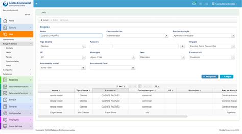 CRM Controle De Atendimento Sistema Gestao Empresarial LG Business