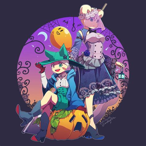 Mai On Twitter あとせっかくのハロウィンなので、以前skebで描いていただいた民さんのハロウィン仕様の新旧コテ絵と、ゆゆね