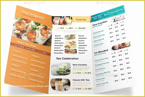 Free Folding Menu Template Of 46 Tri Fold Menu Templates Free Word Psd ...