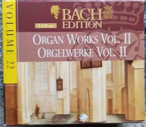 JOHANN SEBASTIAN BACH Organ Works Vol 1 Orgelwerke Vol 2 CD Box Mit