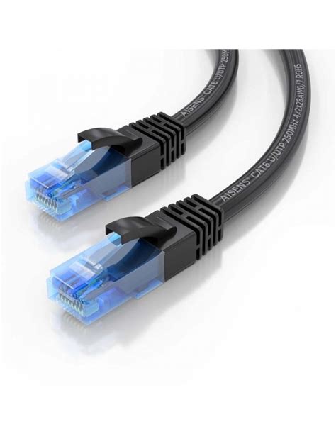 Cable De Red RJ45 AWG26 CCA UTP Aisens A135 0840 Cat 6 30cm Negro