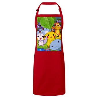 Fabulous Tablier Cuisine Premium Rouge Pikachu Est Ses Amis Pokemon