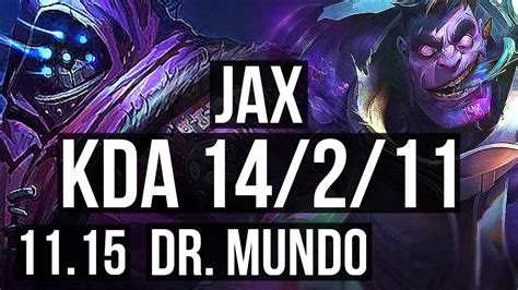 Jax Vs Dr Mundo Top 14211 Legendary 500 Games 10m Mastery