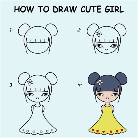 How To Draw A Girl Step By Step For Beginners