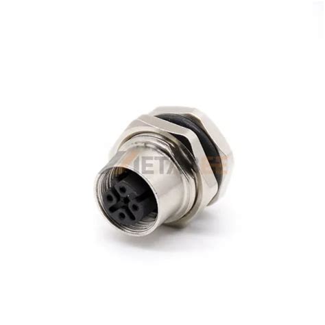 M12 D Coded 4 Pin Male Field Wireable Connector MetabeeAI