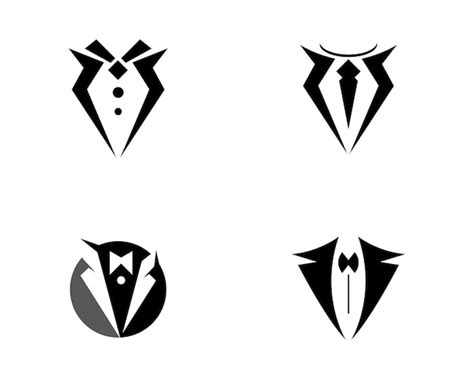 Premium Vector Tuxedo Logo Template Vector Icon