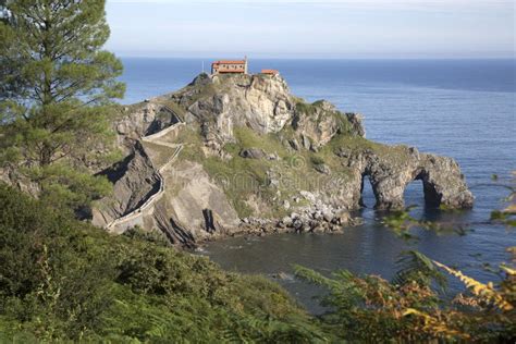 San Juan De Gaztelugatxe Chapel; Basque Country Stock Photo - Image of ...