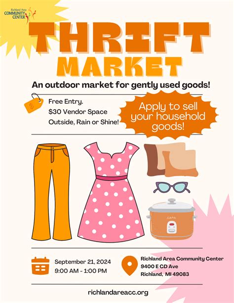 COMMUNITY OUTDOOR THRIFT MARKET Richland Area Community Center