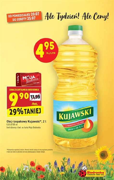 Biedronka 20 07 2020 W Tym Tygodniu Olej Kujawski Promocja