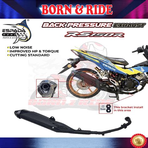 Born Ride Espada Exhaust Pipe Back Pressure Rs Rsx Rsx Mm